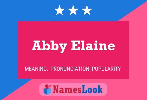 Abby Elaine Namensposter