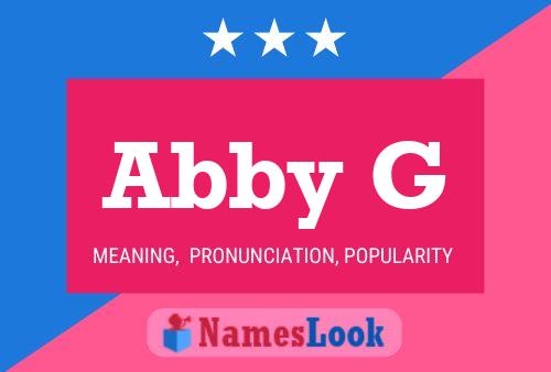 Abby G Namensposter