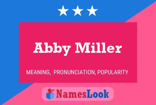 Abby Miller Namensposter