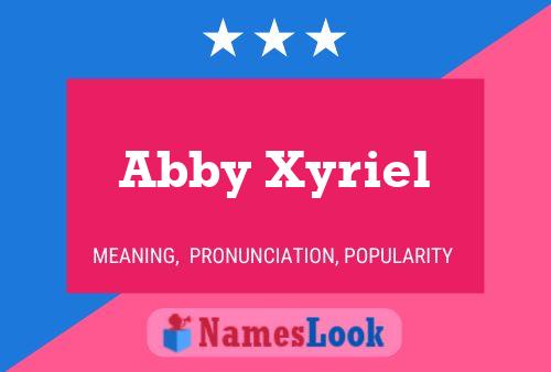 Abby Xyriel Namensposter