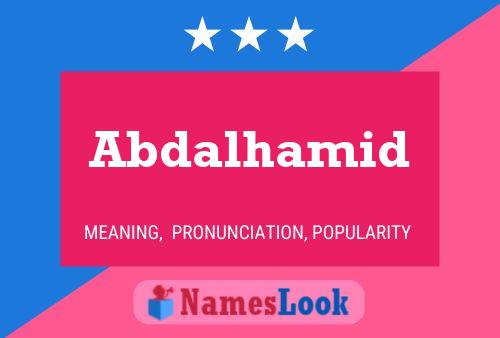 Abdalhamid Namensposter