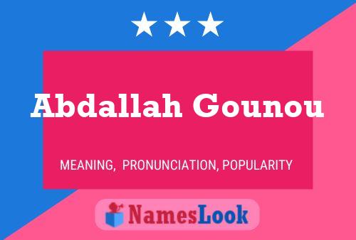 Abdallah Gounou Namensposter