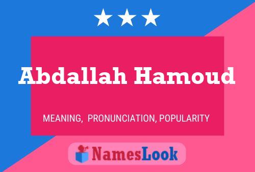 Abdallah Hamoud Namensposter