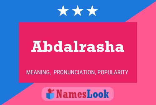 Abdalrasha Namensposter