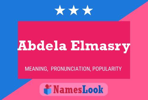 Abdela Elmasry Namensposter