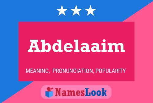 Abdelaaim Namensposter