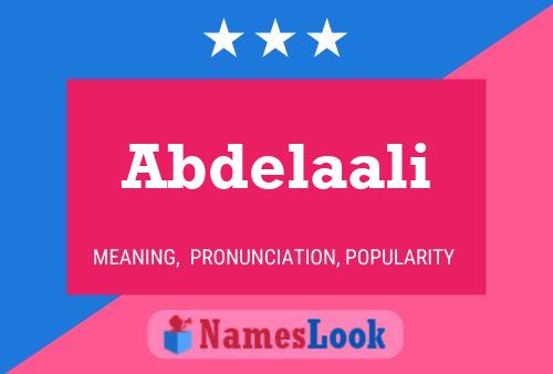 Abdelaali Namensposter