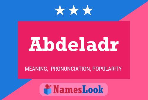 Abdeladr Namensposter