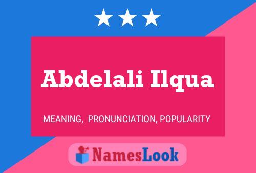 Abdelali Ilqua Namensposter