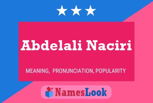 Abdelali Naciri Namensposter