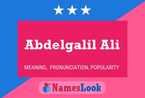 Abdelgalil Ali Namensposter