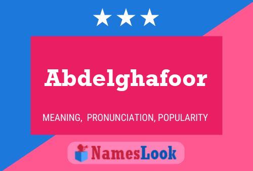 Abdelghafoor Namensposter