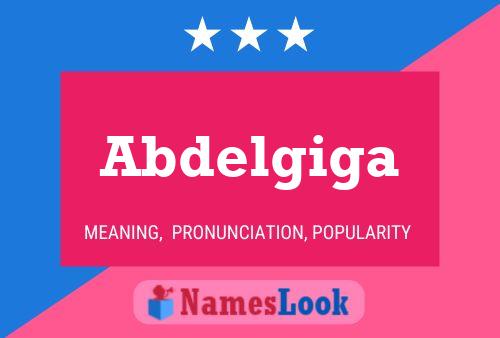 Abdelgiga Namensposter