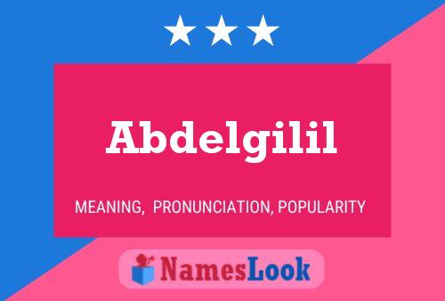 Abdelgilil Namensposter