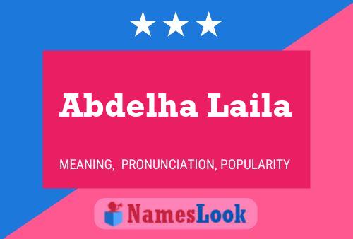 Abdelha Laila Namensposter