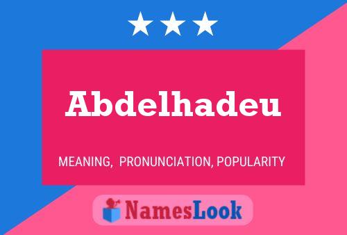 Abdelhadeu Namensposter