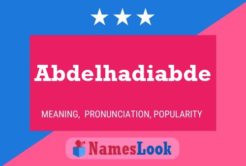 Abdelhadiabde Namensposter