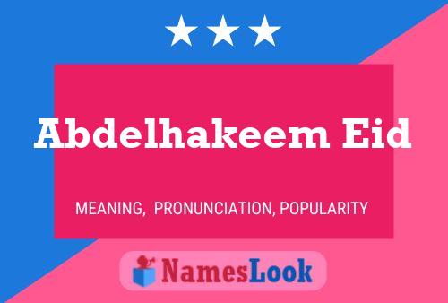 Abdelhakeem Eid Namensposter