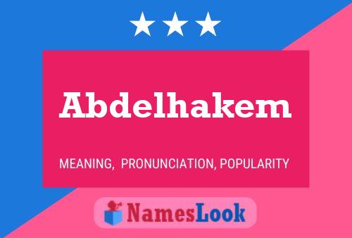 Abdelhakem Namensposter