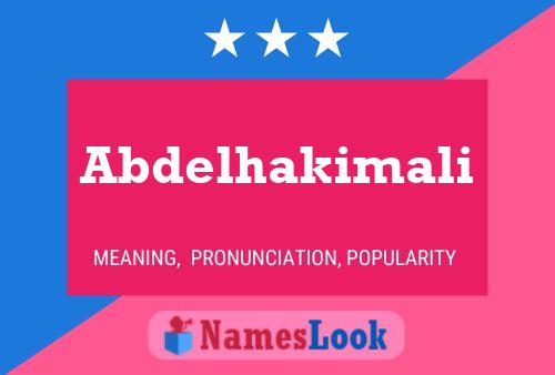 Abdelhakimali Namensposter