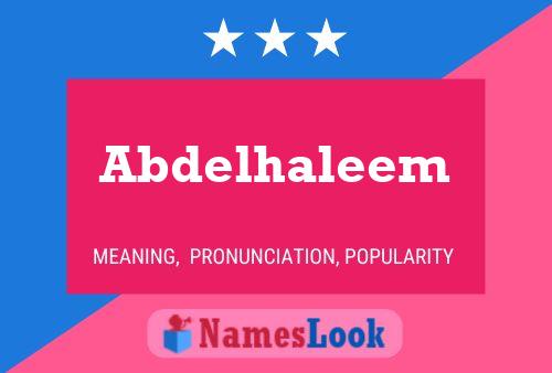 Abdelhaleem Namensposter