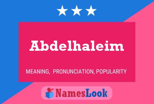 Abdelhaleim Namensposter