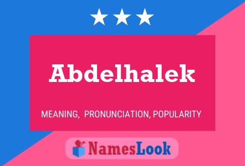 Abdelhalek Namensposter