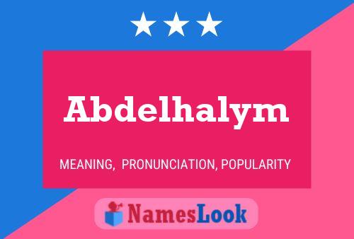 Abdelhalym Namensposter