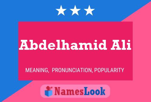 Abdelhamid Ali Namensposter