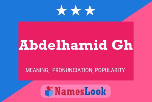 Abdelhamid Gh Namensposter