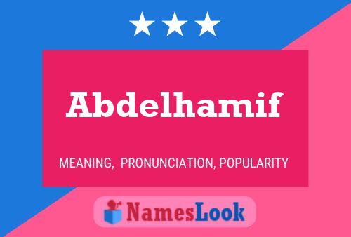 Abdelhamif Namensposter