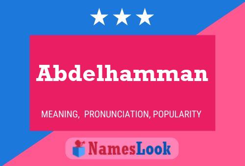 Abdelhamman Namensposter