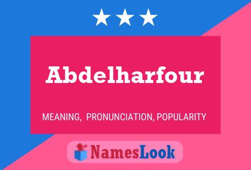 Abdelharfour Namensposter