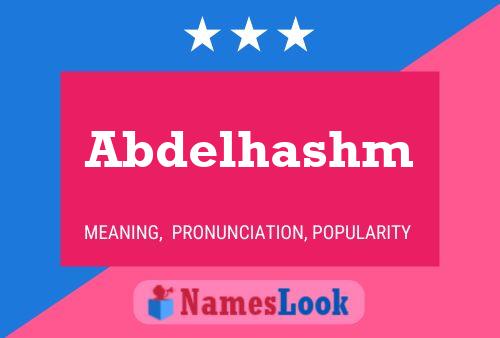 Abdelhashm Namensposter