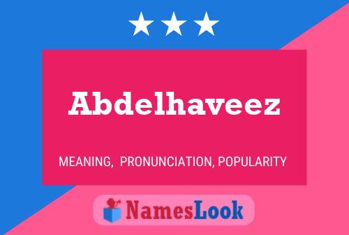 Abdelhaveez Namensposter