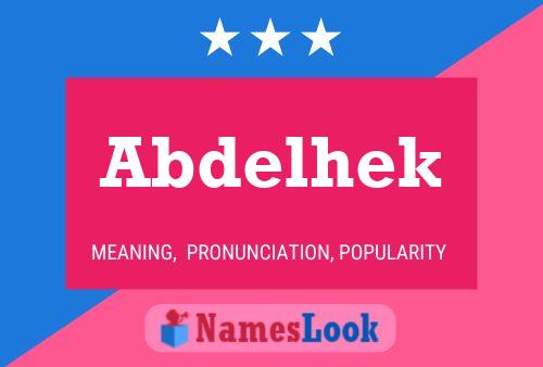 Abdelhek Namensposter