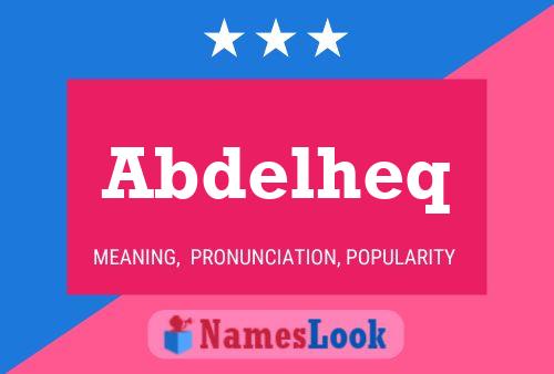 Abdelheq Namensposter