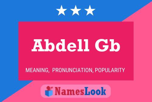 Abdell Gb Namensposter