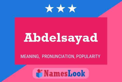 Abdelsayad Namensposter