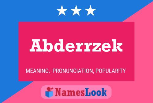 Abderrzek Namensposter