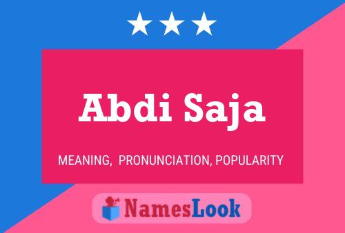 Abdi Saja Namensposter