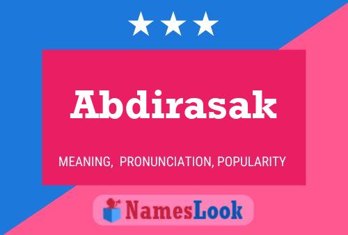 Abdirasak Namensposter