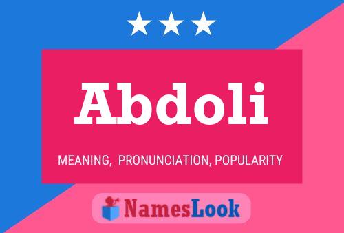 Abdoli Namensposter