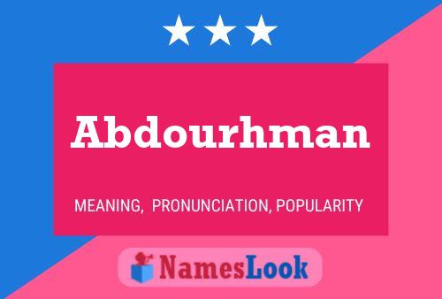 Abdourhman Namensposter