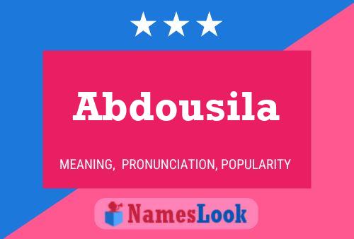 Abdousila Namensposter