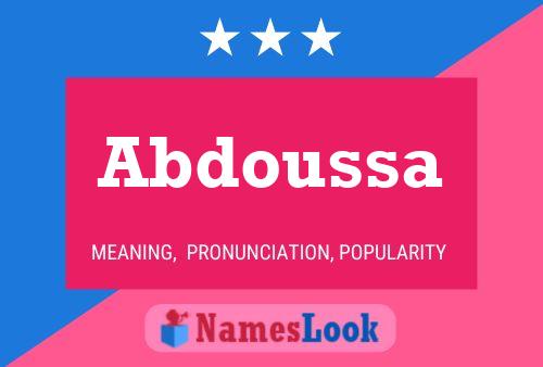 Abdoussa Namensposter