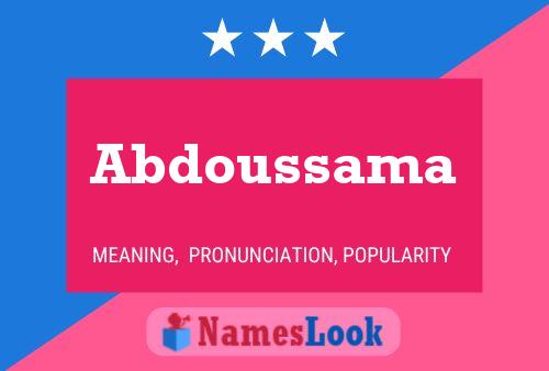 Abdoussama Namensposter