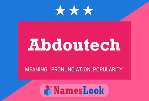 Abdoutech Namensposter