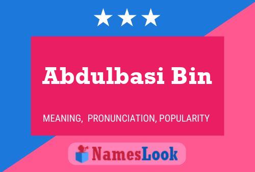 Abdulbasi Bin Namensposter