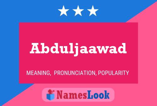 Abduljaawad Namensposter